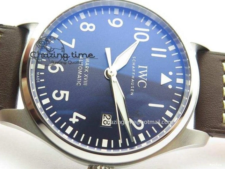 MIROTIME 0320 Mark XVIII Le Petit Prince IW327004 SS Mk Maker Best Edition Blue Dial On Brown Leather Strap A TimelessDesign 7296